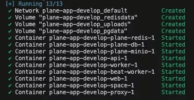 Self Hoster - Start Plane App Backend locally using Docker