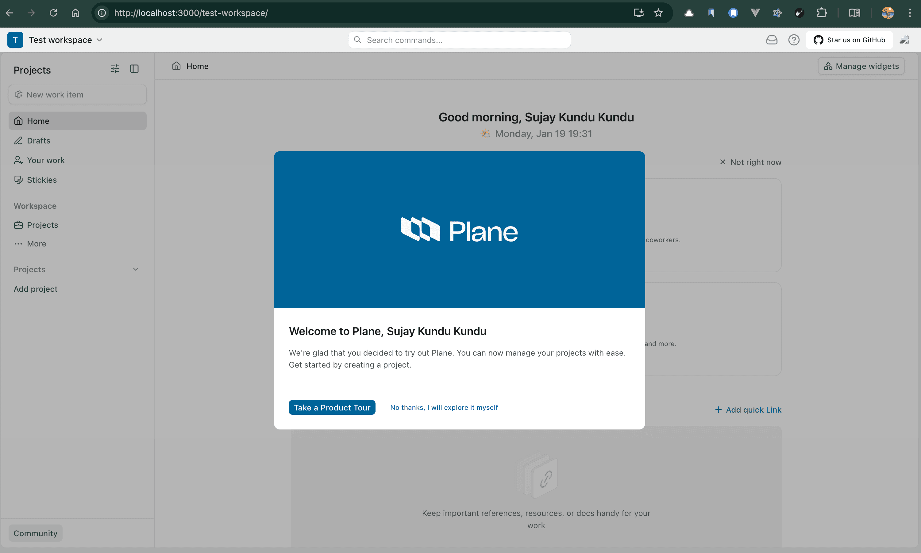 Self Hoster - Start Plane App Backend locally using Docker