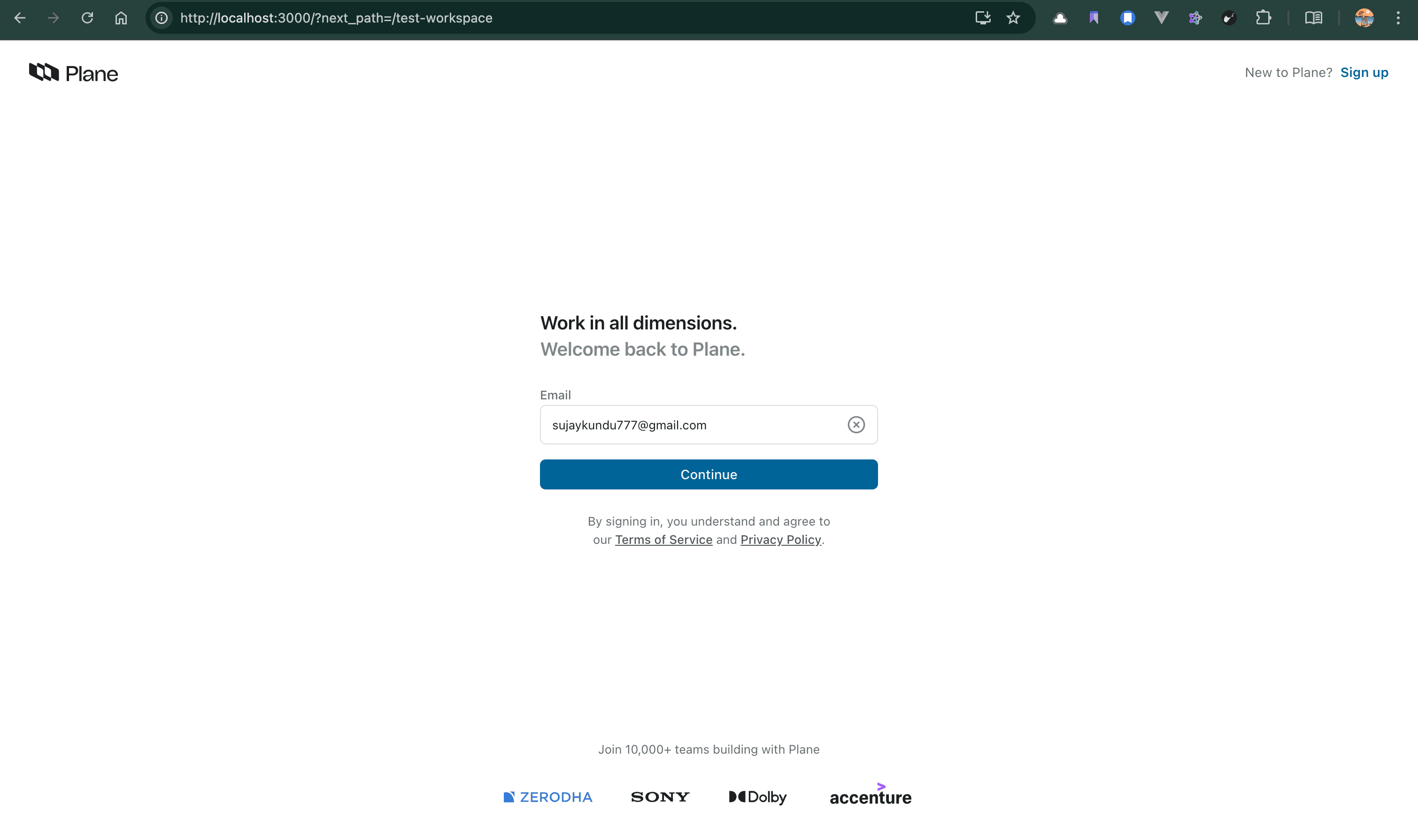 Self Hoster - Start Plane App Backend locally using Docker
