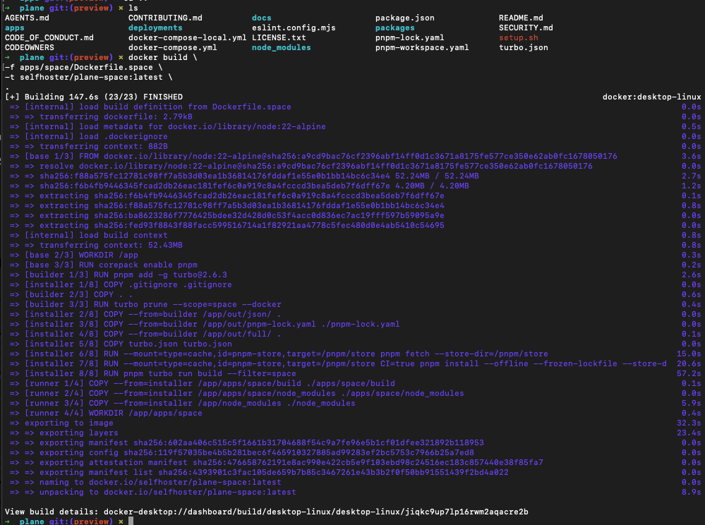 Self Hoster - Start Plane App Backend locally using Docker