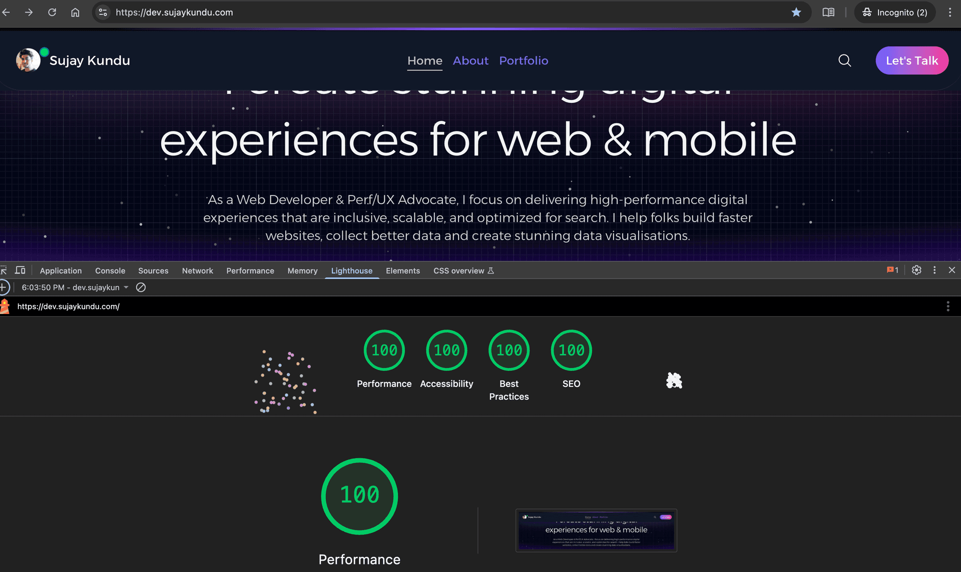 How I optimized the web performance of my NextJS 14 website (a series)